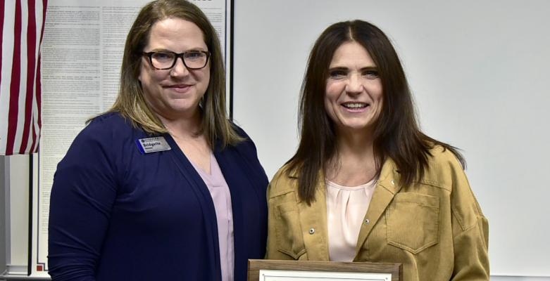 Chelle Gillian honored in special presentation