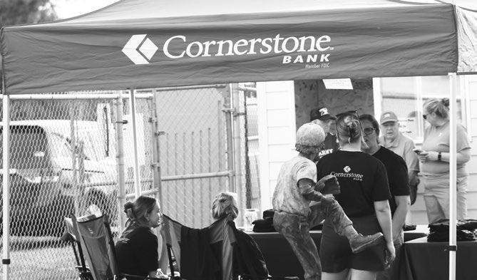 CORNERSTONE BANK OF CENTRAL CITY helped kick off the Legion baseball season at Kernel Field in Central City last Wednesday night with fan appreciation night festivities. In addition to free shirts being given away, the bank also sponsored free popcorn during the game. Central City capped the night by sweeping Ord to jumpstart their summer campaign. Photo by Jordan Coslor