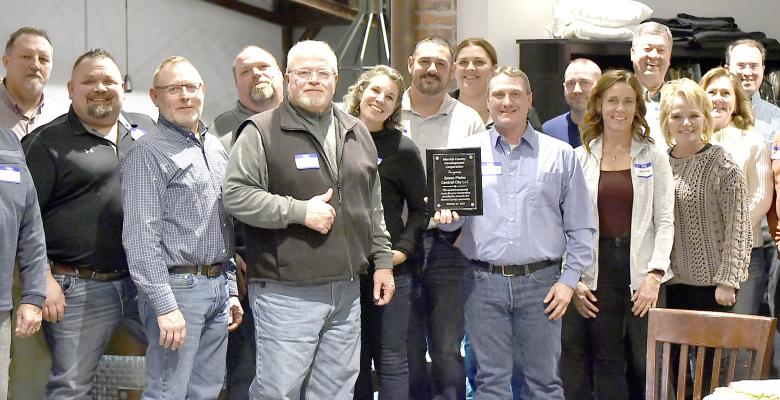 Thank You Green Plains Sometimes a photo can’t contain all of the community gratitude and this one is the case as Green Plains Inc. Central City was honored with a special recognition from the Merrick County Development Corporation Monday night. This year marks 20 years of ethanol production in Central City.