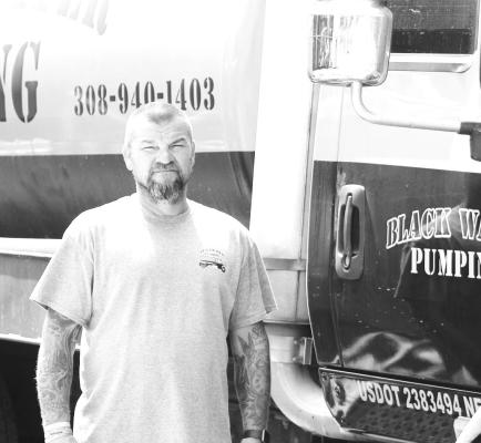 Continued Success When Brian Story started Blackwater Pumping over twelve years ago he never dreamed it would grow as big as it now has. Story recently expanded his business to add more clients and another truck while always answering the call and providing exceptional customer service remain top priority. (R-N photo by Jacob Kennedy)