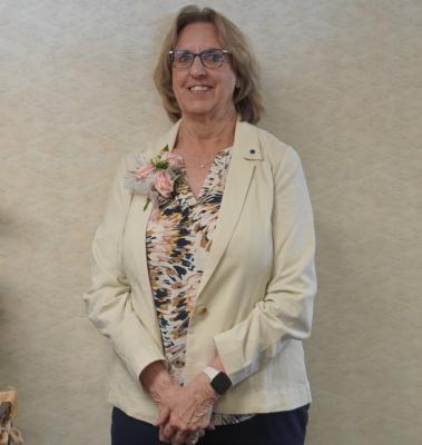 Leading the Charge Kathy Fuehrer, retiring Vice President/Manager of Cornerstone Bank, is warmly embraced by colleagues and community members during her retirement celebration at the bank’s Central City location. After 34 years of service, Kathy’s contributions to both the bank and the community were honored highlighting her role in fostering customer loyalty and mentoring her team. (R-N Photo and Story by Chelsey Havenridge)