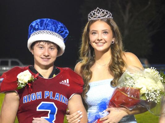 High Plains Community Schools Crown 2024 Homecoming King and Queen