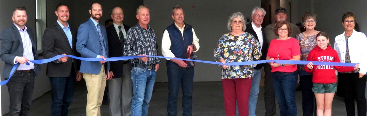 Last Friday Governor Jim Pillen appeared at a ribbon cutting in Central City and Clarks to celebrate the completion of new housing develpments. Courtesy Photo