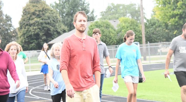Walking with Purpose Last Sunday, Chris Smith and other members of the community joined forces to walk with a special purpose. The group prayed for a safe return to school at Central City Public Schools as classes resumed last week.