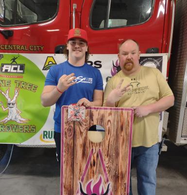 Local Winners This past Sunday there were plenty of local faces joining the Lone Tree Throwers. Two of those were Central City High School student Riley Lavene and Central City native Ryan Grigsby who finished in third place on the day. (Courtesy Photo)