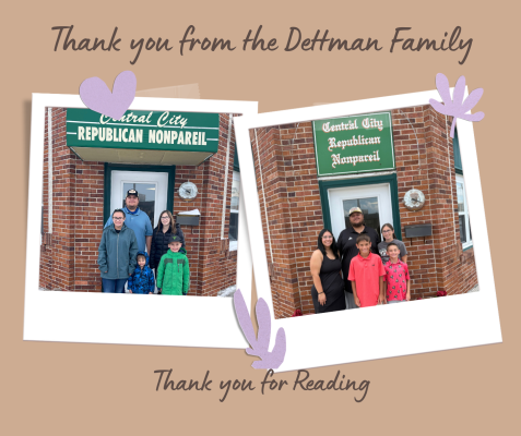With each week’s newspaper, our family grew up. Thank you for joining us on this ride. We extend our thanks to all who supported this journey. We will still be here. Still playing a role in this story we all share.