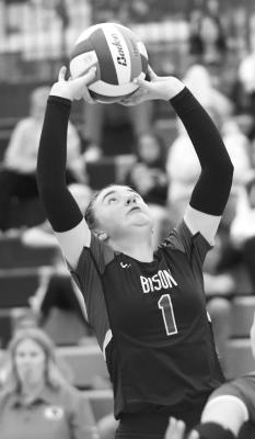 Lady Bison sweep Rebels, fall to Chanticleers