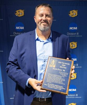 Hall of Fame Worthy Friday the 13th was anything but unlucky for Clarks native Jason Evers as he was inducted into the Buena Vista University Athletic Hall of Fame. Evers was a dominant force on the basketball court and a three time all-conference selection. (courtesy of BVU Athletics Communications)