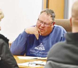 MERRICK COUNTY JOINT PLANNING COMMISSION members met last week at the Merrick County Courthouse in Central City. Photo by Michael Happ