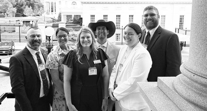 NEBRASKA FARM BUREAU members traveled to Washington, D.C., this week to meet with Nebraska’s congressional delegation, federal officials, and policy leaders to advocate on behalf of Nebraska agriculture. Representatives include Adam Boeckenhauer, Bree DeMontigny, Kaylyn Venteicher, Adam Venteicher, Amy Musgrave, and Ryan Musgrave. Courtesy Photo