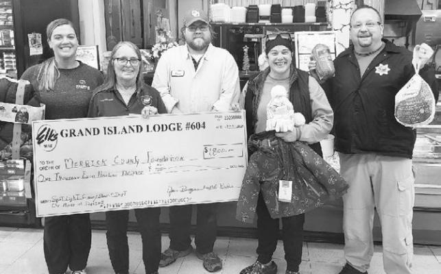 THE MERRICK COUNTY BADGES AND ANGELS PROGRAM recently received $2,000 through a Spotlight Grant hosted by the Elk’s National Foundation. Courtesy Photo