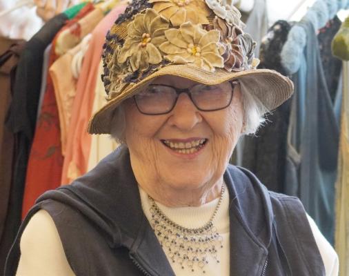 Individuals such as Lois Fullington enjoyed dressing up in 1920’s apparel during the Central City Libraries presentation on last Saturday.