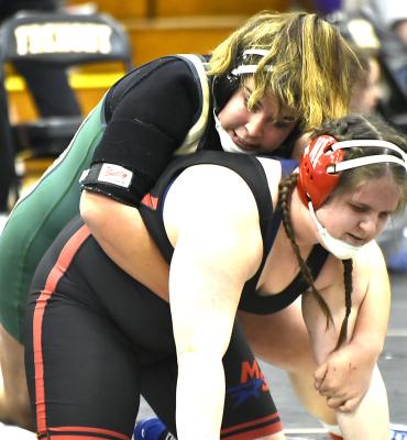 Area girls wrestlers give it their all in tough district to wrap up 2022-23 season