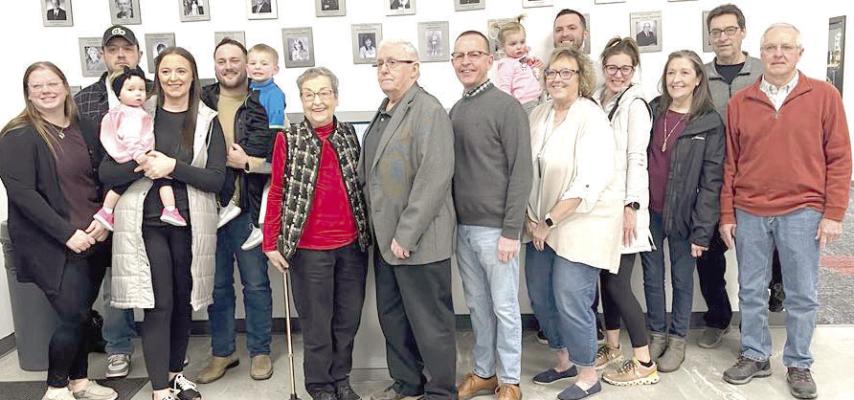 It was a great turnout on Hall of Fame night as many families came to celebrate. One of those was the Johnson family who came out in droves to stand alongside Dr. Johnson as he was inducted into the High Plains Community Hall of Fame. (Photos by Jacob Kennedy)
