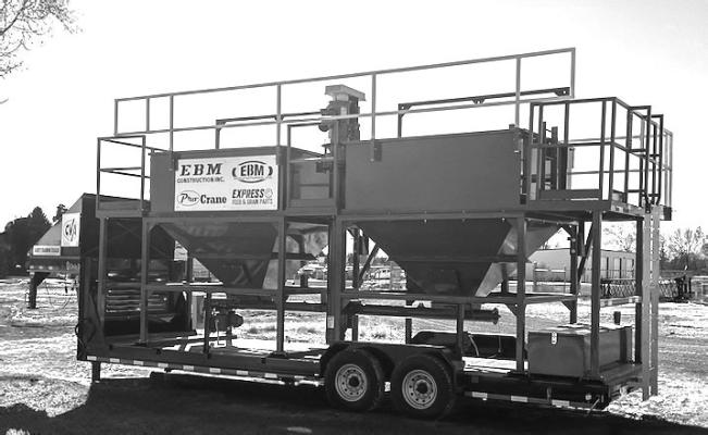 Central Valley Ag grain engulfment trailer, ready for use.