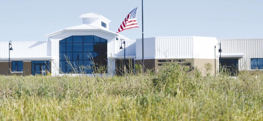 A NATIVE PRAIRIE GRASS restoration project is currently underway at the Merrick County Historical Museum on the west side of Central City. The effort is expected to be a multi-year project. Photo by Jordan Coslor