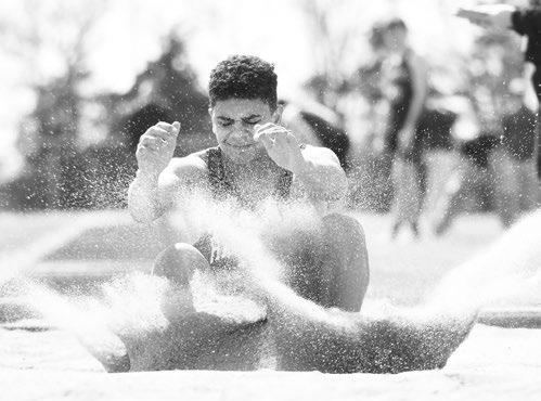 SAUL LOPEZ-SANTOS placed seventeenth in the long jump competition at last week’s Merrick County Invite.