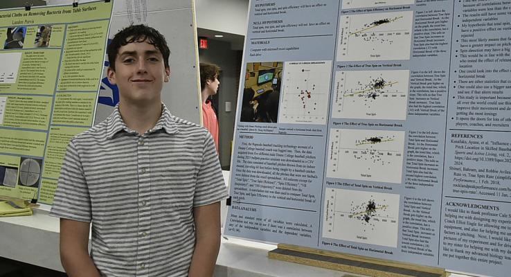 Shaping our Scientific Future At Central City Public Schools, the science programs have drawn plenty of national attention in recent years and on Tuesday night it was easy to see why as students participated in the annual CCPS Science Fair. Among them was sophomore Luke McHargue who used his love of baseball as inspiration. (Story and photo by Ryan)