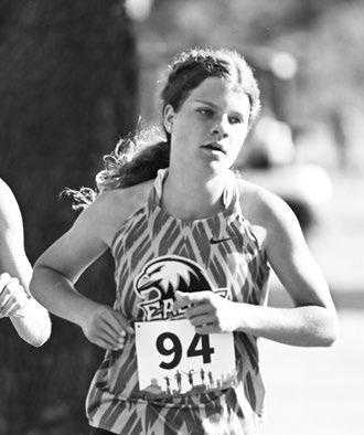 MCKINLEY MANKIN placed second in the girls’ competition at the St. Paul Cross Country Invite. Photos by Michael Happ