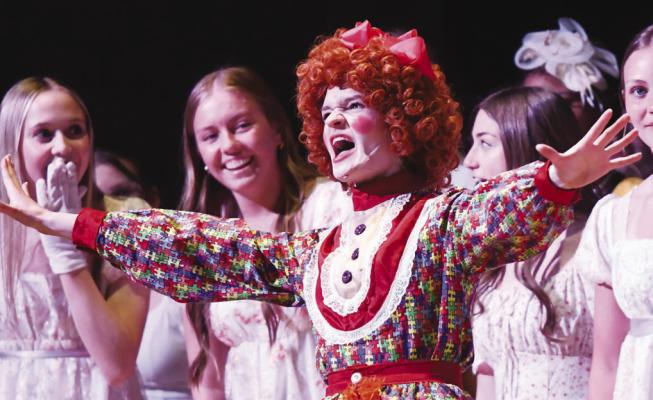 CLAIRE BLOMSTEAD portrays Mrs. Corry during Central City High School’s production of Mary Poppins last weekend. This year’s musical included multiple performances at The Performing Arts Center in Central City.