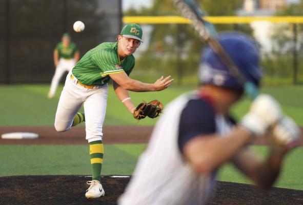 OLIVER HERMAN got the starting pitching nod for Central City in their Class B State Championship game with Lincoln Christian, allowing two earned runs in four innings. Photos by Jordan Coslor