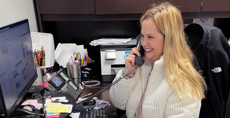 Service with a Smile Since 2016, Chasity Pfeifer has been a smiling face often found in a busy State Farm office in Central City. Her journey with the company began long before she brought her talents to our community and earlier this year she celebrated the 25-year milestone. (Story and photo by Jacob Kennedy)