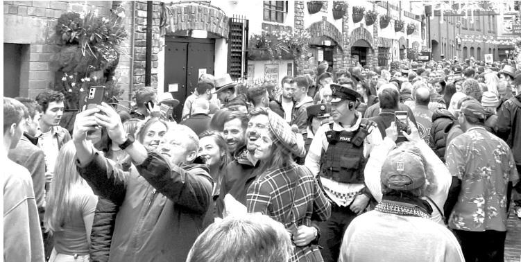 Reeves takes in authentic St. Patrick’s Day
