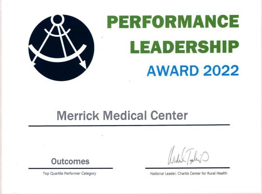 MMC receives Performance Leadership Award for