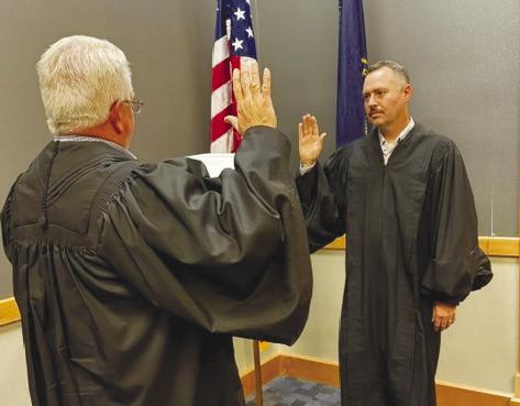 AARON BENSON was sworn in as the Merrick County’s Clerk Magistrate on August 6th. Benson is a Central City native, and is pleased to return to Merrick County. Courtesy Photo