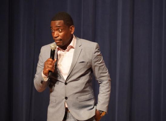 Was That Funny? Comedian Cyrus Steele has the crowd roaring with laughter during his time on stage using everyday experiences to relate with the crowd.