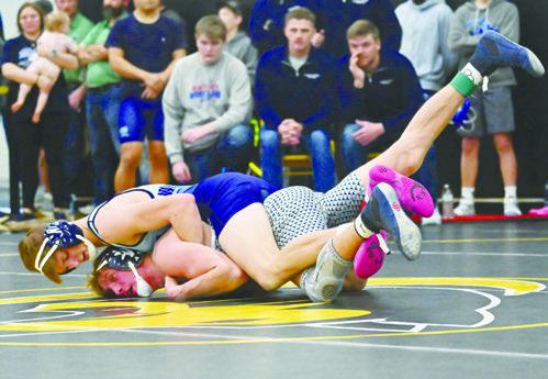 Eagles end season on the mat at district competition