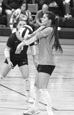 TAYLOR REXILIUS passes to a teammate in the Eagles’ loss to Central Valley.