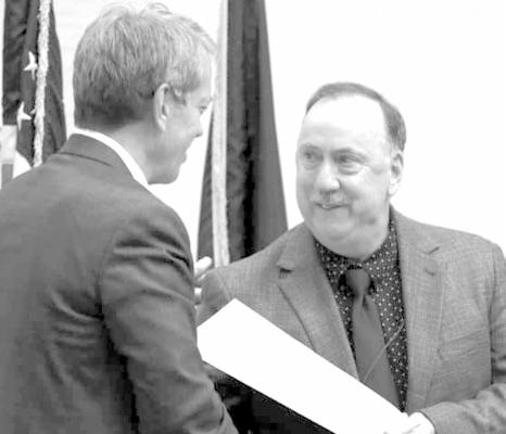 Introducing Community Newspaper Week In April, Nebraska Governor Jim Pillen, hand delivered a proclamation to Nebraska Press Association president Kevin Peterson making June 26-30, Community Newspaper Week in Nebraska. The honor runs in conjunction with the 150th anniversary of the NPA. (Photo Courtesy of NPA, Jermey Buss)