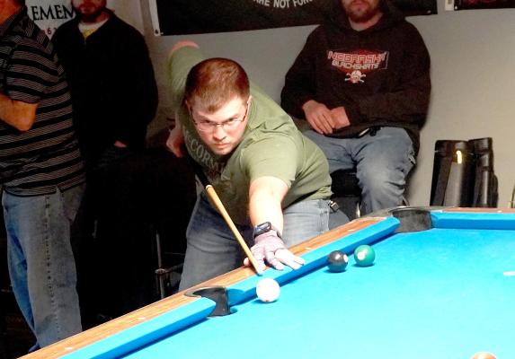 Friday the Clarks VFW was the place to be as hundreds of individuals showed up to show support for Andrew Lewis who was injured in a work-place explosion earlier this month. Folks like Dillon Kohl entered into a large pool tournament as all proceeds went to the family to help with Andrew’s expenses.