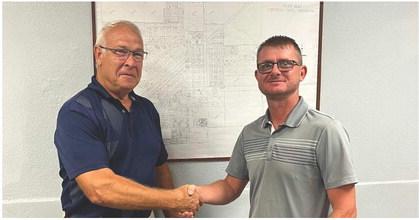 Since 2006 Mike Meyer (left) has served as the Merrick County Highway Superintendent, but with his retirement in July it meant a new face would have to step in. Brent Kunze (right) has hit the ground running as he now serves as the Highway Superintendent. Meyer continues to serve as County Surveyor.