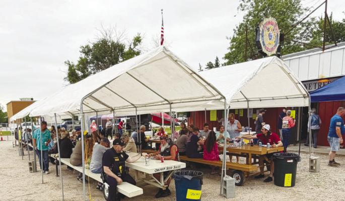 GOOD FOOD AND A GREAT CAUSE drew a large crowd to the Central City American Legion Club on Saturday afternoon for the organization’s sixteenth annual Ribfest celebration. Multiple teams participated in this year’s competition.