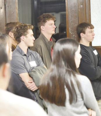 JUNIORS from Central City, Palmer, and Nebraska Christian high schools had a chance to get a first-hand look at county government last Thursday during Merrick County’s annual County Government Day at the Merrick County Courthouse. Read about the annual event on page three of this week’s newspaper. Photo by Jordan Coslor
