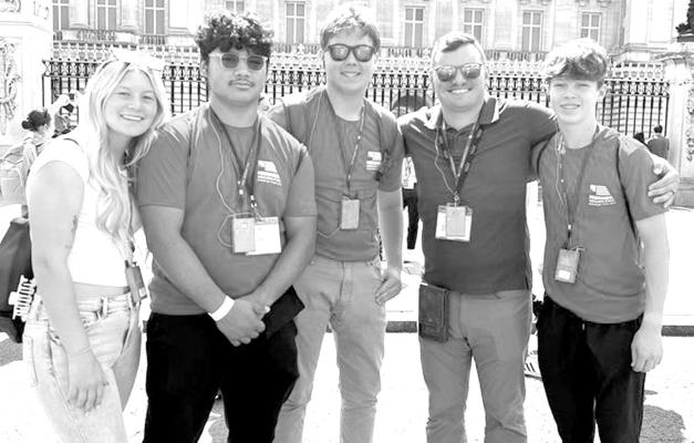 World Travelers As students return to school, four Central City High School students will have plenty of summer stories to tell, but in doing so they will not have their former band director by their side. Bailey Greving, Noah Johnson, Cole Broekemeier, Alex Steinke and Garrett Schmierer traveled abroad with the program.