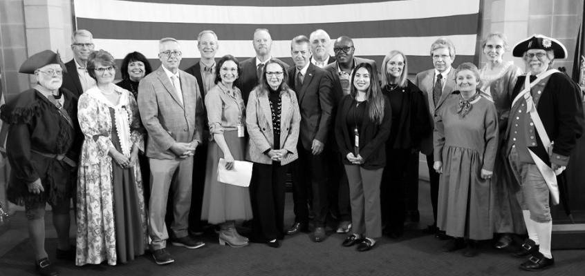 NEBRASKA GOVERNOR JIM PILLEN, along with other officials and members of the state’s Semiquincentennial Commission, officially kicked off Nebraska’s participation in America’s Semiquincentennial celebration last week. Courtesy Photo