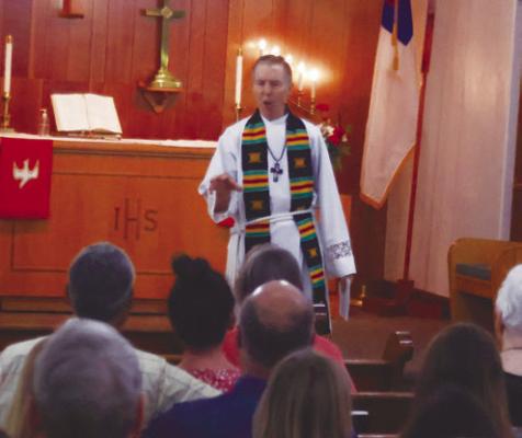REVEREND ROBERT ALEXANDER, a pastor at St. John’s from 1985 until 1992, was the guest preacher during the church’s 125th anniversary. Courtesy Photo