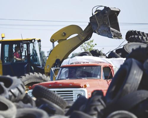 RESIDENTS RECYCLE OLD TIRES