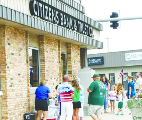CITIZENS BANK AND TRUST CO. was the place to be on Friday morning during the Lone Tree Days Pack the Pavement event.