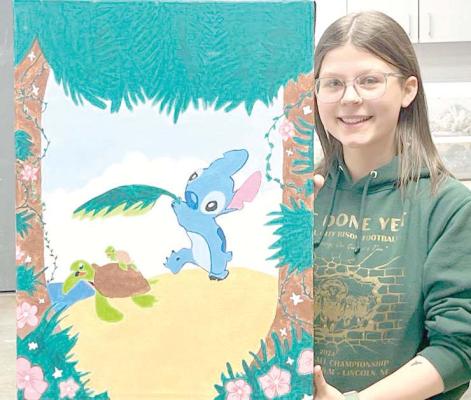 What a Work of Art Sahara Paup didn’t know she could be so good at art until exploring her artistic abilities with the support of Mr. Mousel and her family.