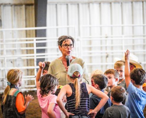 Everybody Gather Around Every year at the Merrick County Fair children gather around Carolyn Kucera as she gives them instructions and a pep talk for the Jr. Rodeo. This photo from last year is a glimpse of what you will see on this Saturday at the Jr. Rodeo.