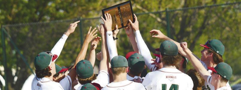 THE CENTRAL CITY/ CENTURA Baseball Team will be back in Omaha this spring, as the Kernels secured a state berth by besting Wayne 3-1 in the District C-3 Championship game at Kernel Field on Friday night. Photo by Jordan Coslor