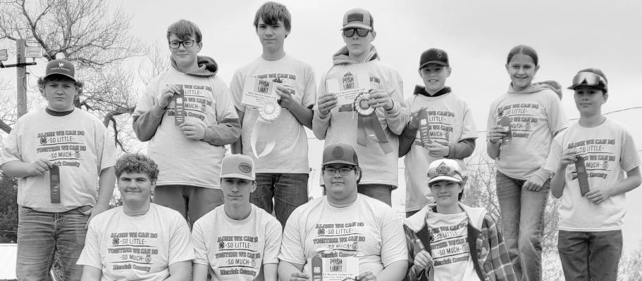 Standing L to R: Kyler Carlson, Rex Ferris, Henry Majerus, Evan Wruble, Braxton Blauhorn, Berklie Nelson, Max Myers. Sitting L to R: Parker Santin, Brady Myers, Landon Zmek, Emmitt Kramer. Courtesy Photo