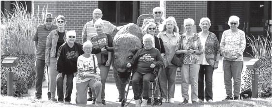 Pictured: Marvin Fishler, Andrea (Knight) Kuhn, Pamela (Held) Schwensen, Martha (Willhoft) McGahn, Cheryl (Brown) Fowler, Wendell Roscoe, Linda (Chadwick) Dittmer, Marlene (Good) Broer, Cheryl (Henk) Spencer, Jeanne (Mattson) Carlson, Gloria (Johnson) Weller, Lola (Mundt) Ruzicka. Special guest Raymond Hugget who was one of their teachers also appeared. Not Pictured: Ray Becker, Jim Elits, Carolyn (Kyes) Rish