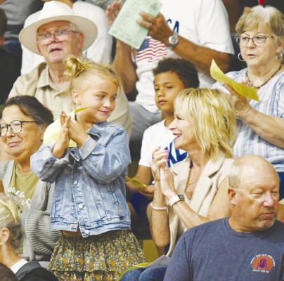 RAELYN WHEAT enjoyed performing for her grandparents during Central City Elementary School’s Grandparents’ Day program on Friday.