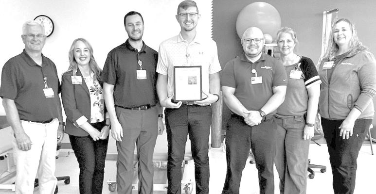 Well Deserved Recognition Merrick Medical Center has a storied history of award-winning patient care and recently that trend continued with Logan Menke, PT, DPT who was honored with the esteemed Bryan Rehabilitation Star Award.
