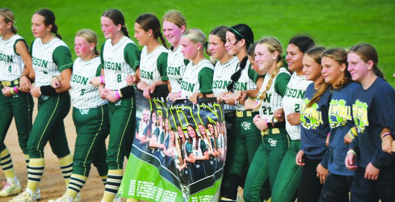 THE CENTRAL CITY softball team takes to the field for their first round game in the NSAA State Softball Tournament last Wednesday.